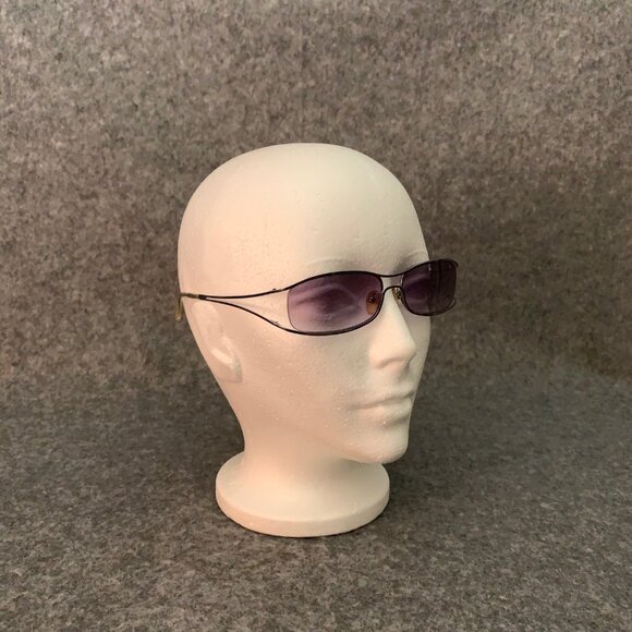 Evita Peroni Hand Made Silver Metal Rectangle Sunglasses - Picture 3 of 15